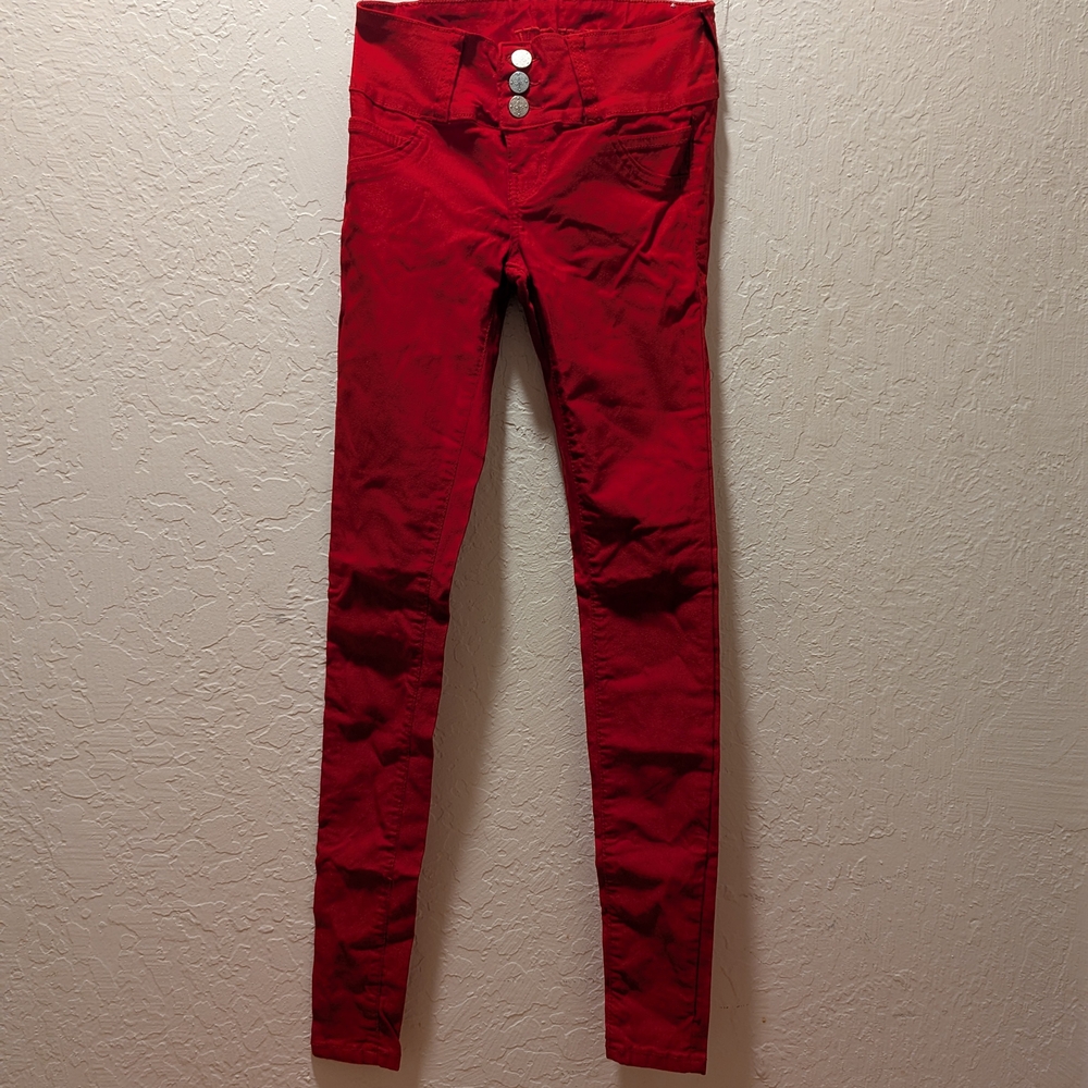 Vibrant Red Skinny Jeans